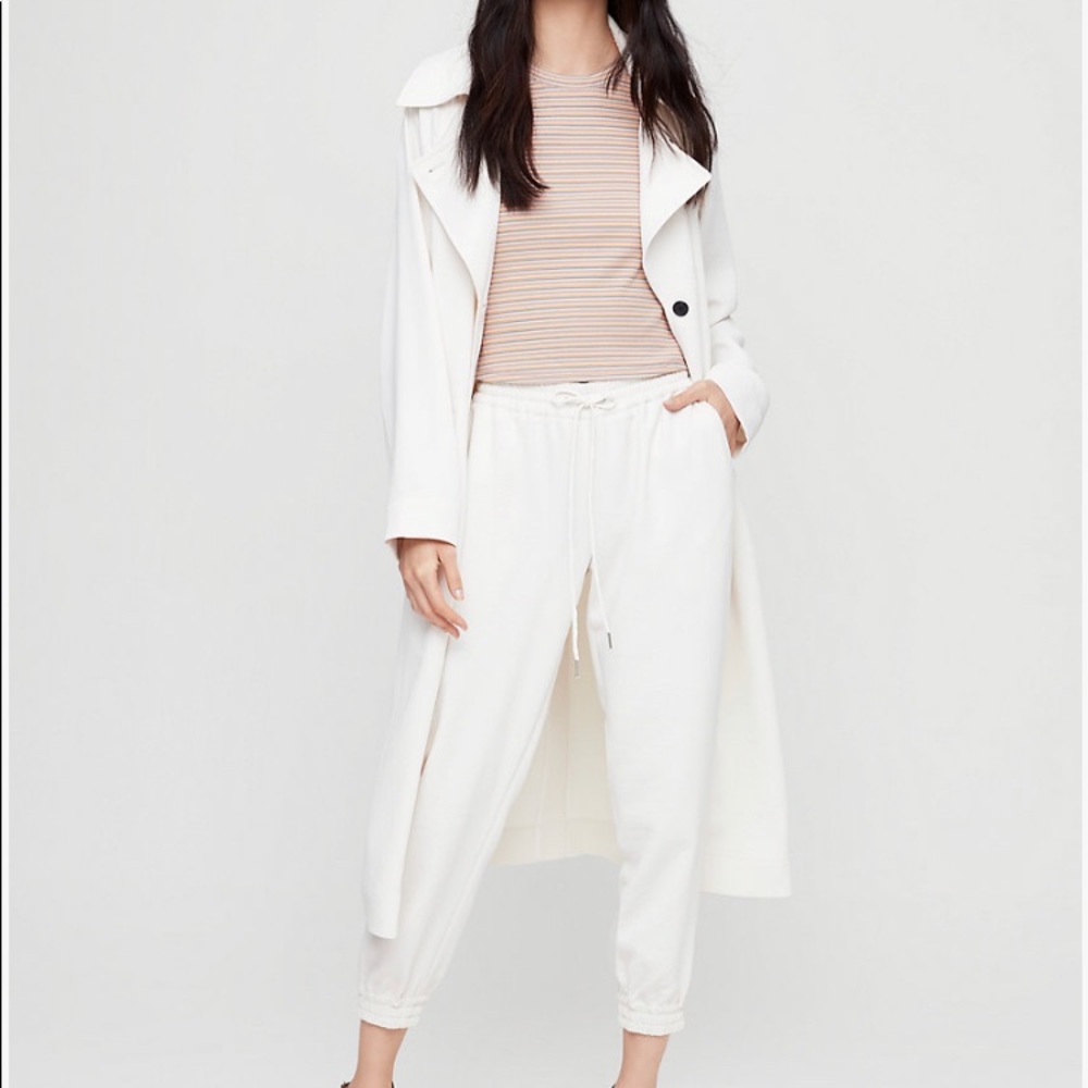 🖤 Aritzia Buffon jogger crepe pants concrete